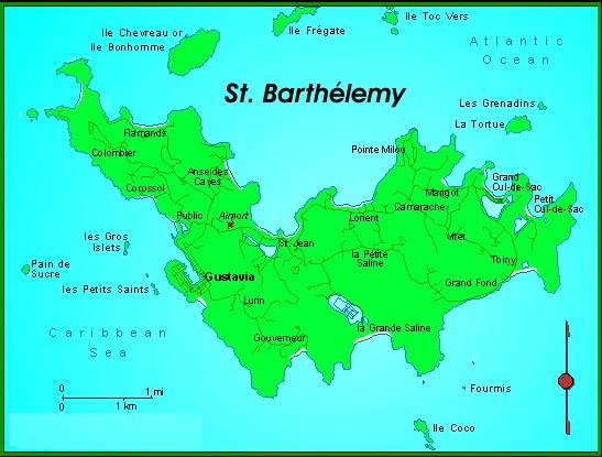 St Barts Weather Caribbean Tour Caribbean Islands Caribbean   St Barts Map 